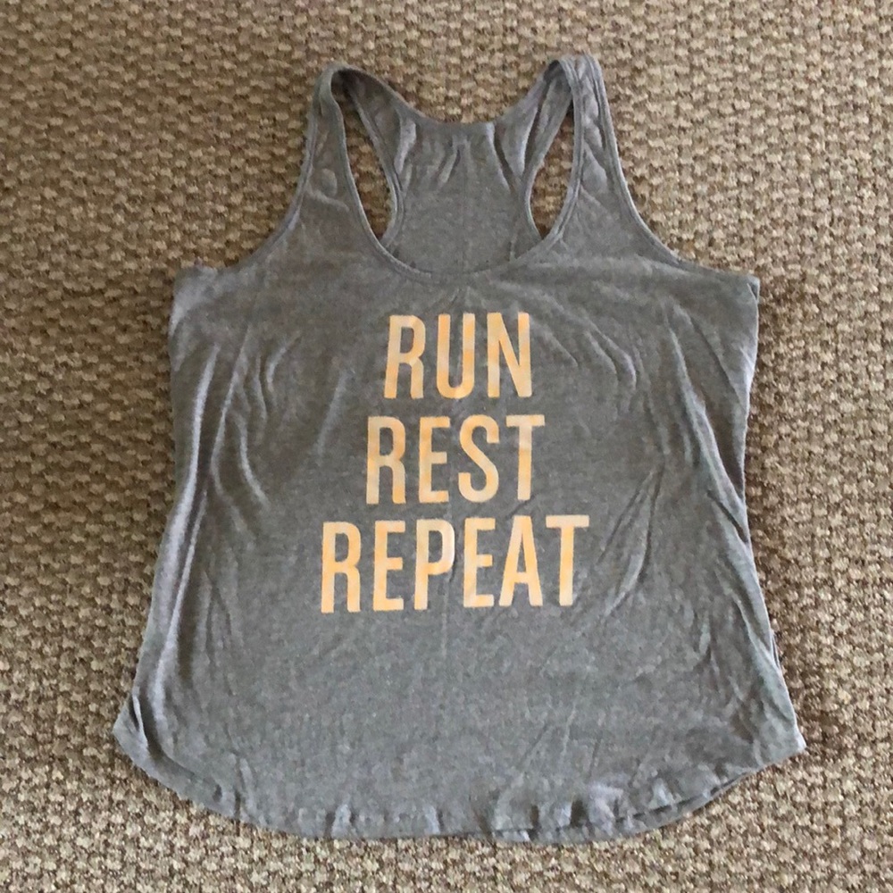 Run Rest Repeat tank top